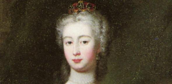 A portrait of Augusta of Saxony-Gotha from the time of her wedding in 1736