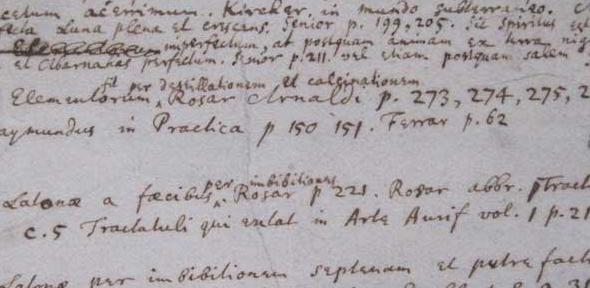 Isaac Newton's Index Chemicus 