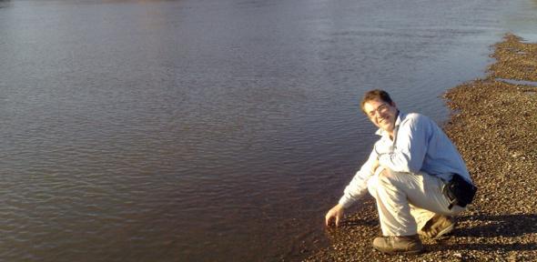 Michael on the banks of the Limpopo River