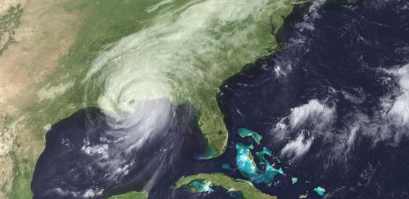 Hurricane Katrina makes landfall in the US. Speaking this week in Cambridge, engineer Tom O’Rourke will describe such disasters as game-changers for those wishing to protect people from similar, future events.