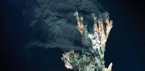 The hydrothermal vent 'Candelabra' in the Logatchev hydrothermal field.
