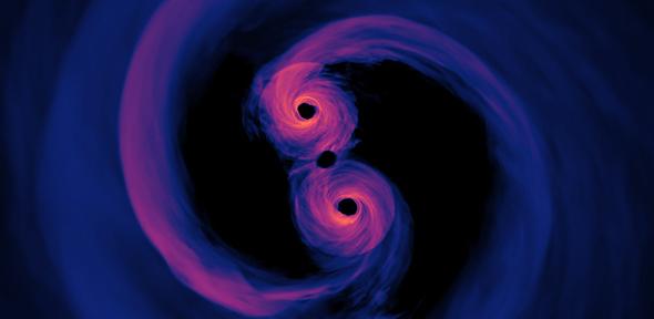 New Simulation Sheds Light on Spiraling Supermassive Black Holes