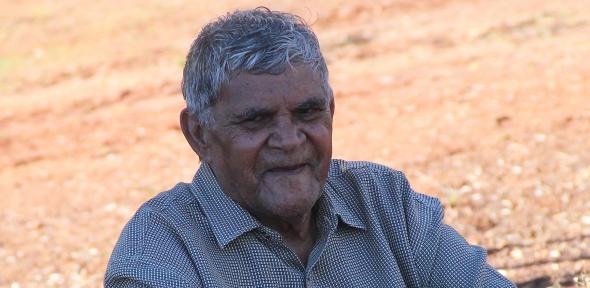 Aubrey Lynch, elder from the Wongatha Aboriginal language group, who participated in the study.