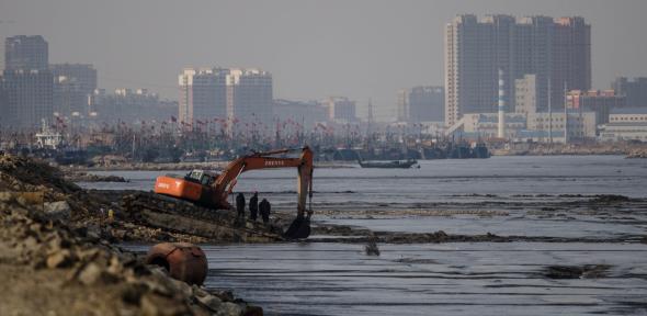 Coastal development along the East Asia coastline