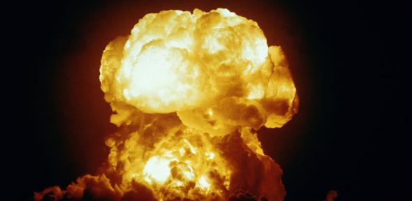 US Navy nuclear test, Bikini Atoll.