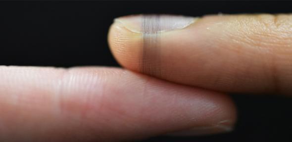 Sensors printed on human fingers