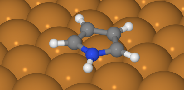 Representation of a pyrrole molecule