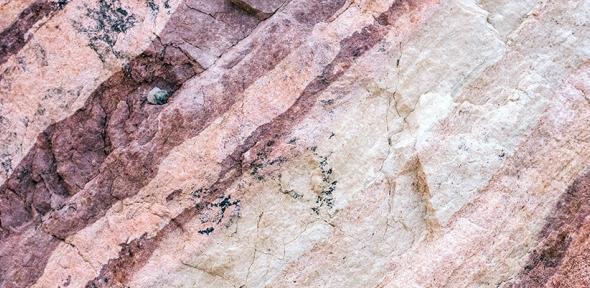 Close-up image of pink rocks