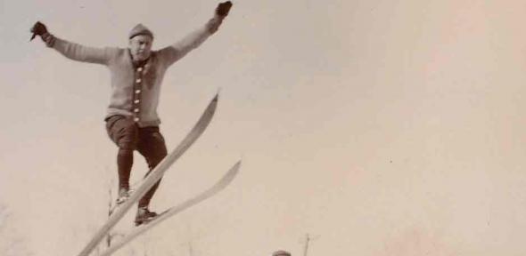 Ski jump, Alfred Hugh Fisher, 1867-1945