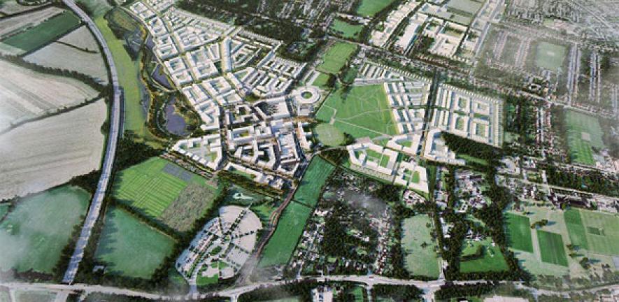 Aerial image of Eddington, Cambridge