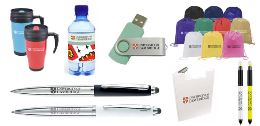 Examples of promotional materials.