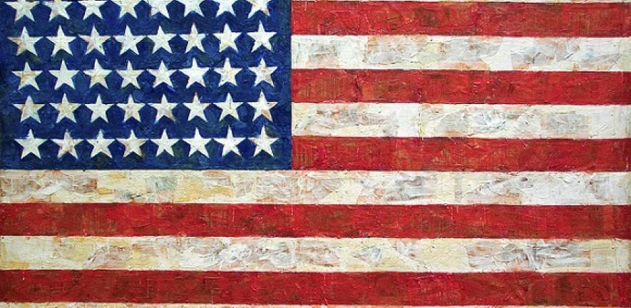 Jasper Johns, "Flag", 1954-55, MoMA, New York