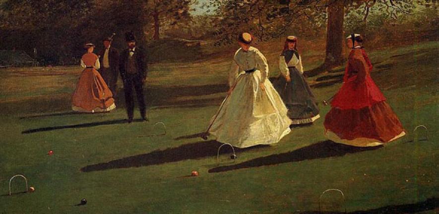 Croquet Players by Winslow Homer, 1865