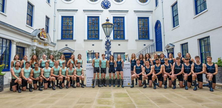 The Boat Race 2023 crews from Cambridge and Oxford University