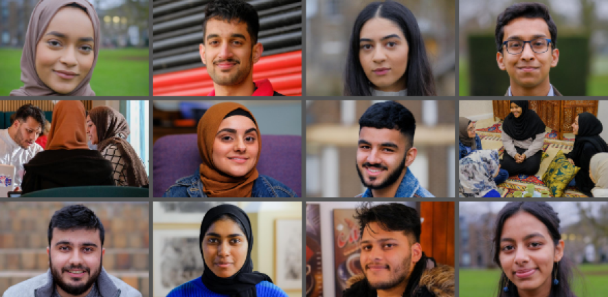 Students who took part in the Get In social media campaign of 2020