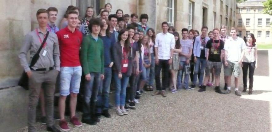 Students from Cornwall, Devon and Dorset at Downing College for the South West Open Day
