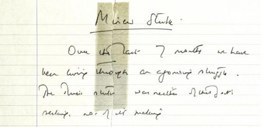 The Speech That Never Was Thatcher Papers For 1984 Open To The Public University Of Cambridge