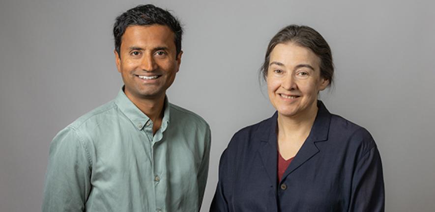 Dr Sai Shivareddy and Professor Clare Grey 