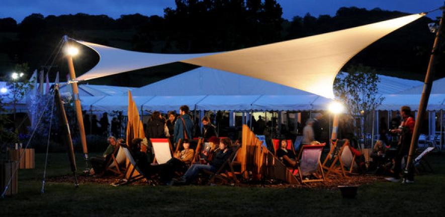 Evening at the Hay Festival