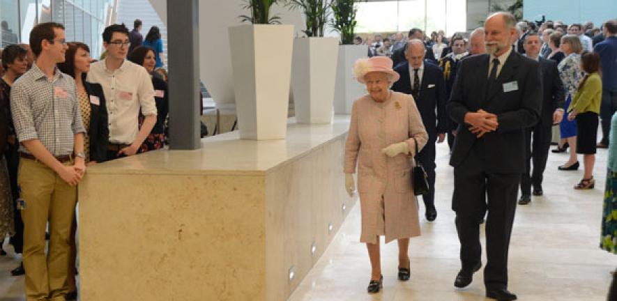 Sir Hugh Pelham with HM The Queen