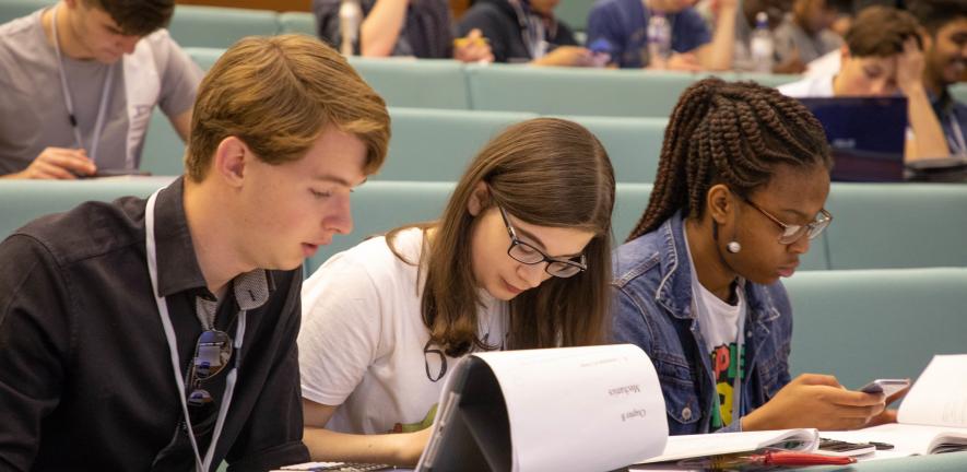 Students in a lecture