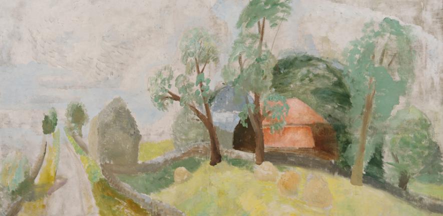 Winifred Nicholson Roman Road (Landscape with Two Houses), 1926