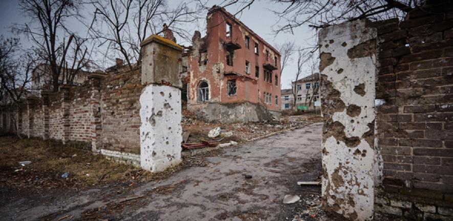 Destroyed building, Slovyansk