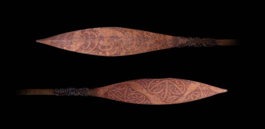 Maori paddles collected on Captain Cook's first voyage