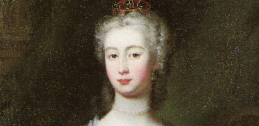 A portrait of Augusta of Saxony-Gotha from the time of her wedding in 1736