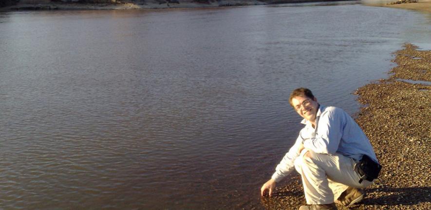 Michael on the banks of the Limpopo River
