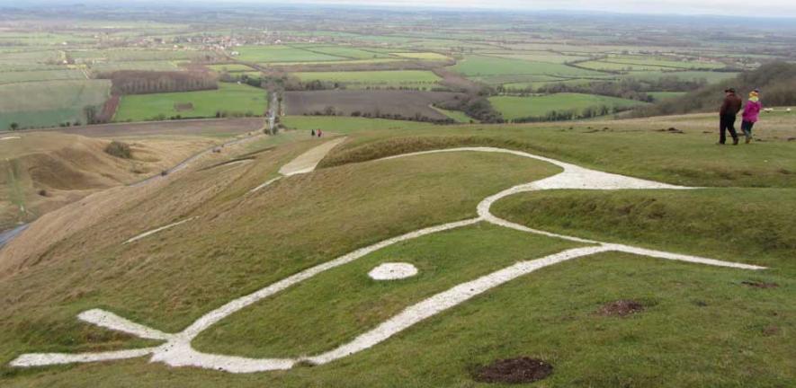 The Uffington white horse marks an area of open grassland that has been subject to common rights of pasture for over 3,000 years 
