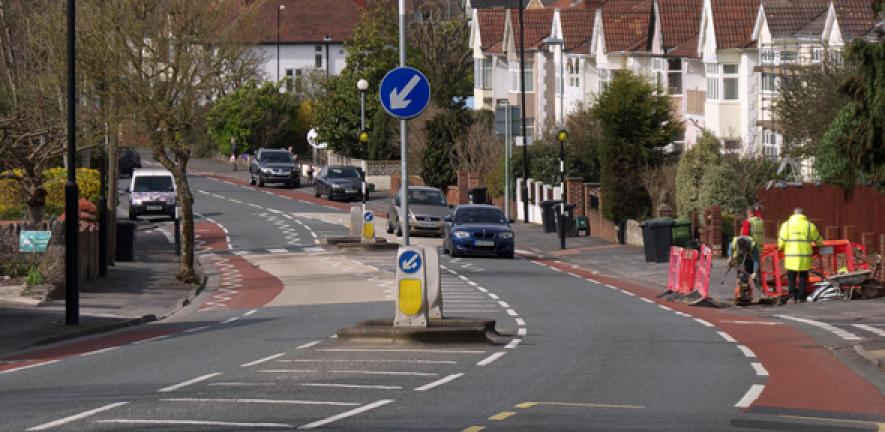 Advisory Cycle Lanes and Pavements Being Abused On Parry's Lane (cropped)