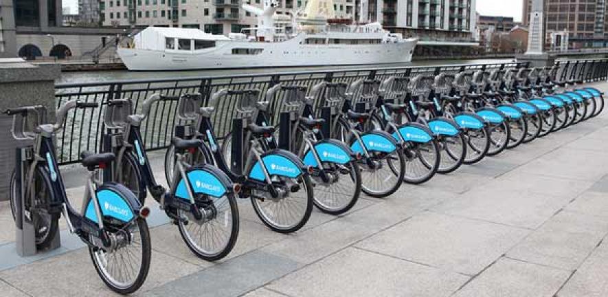 Barclays Cycle Hire docking station