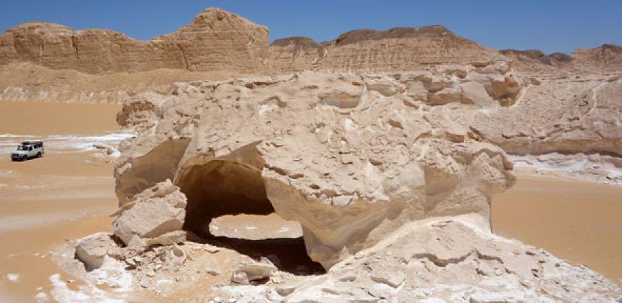 Boats Arch in the Eastern Sahara, site of recently identified Neolithic rock art