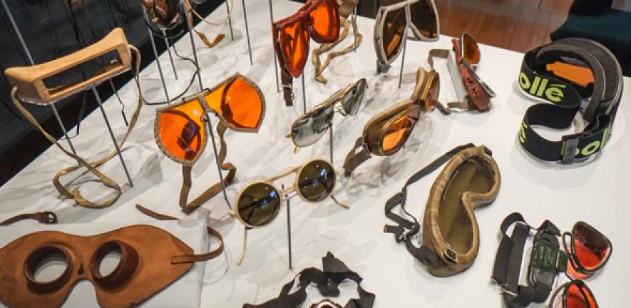 Polar snow goggles from Discoveries at London’s 2 Temple Place, the first joint exhibition from the University of Cambridge Museums, and the first to be held outside the city.