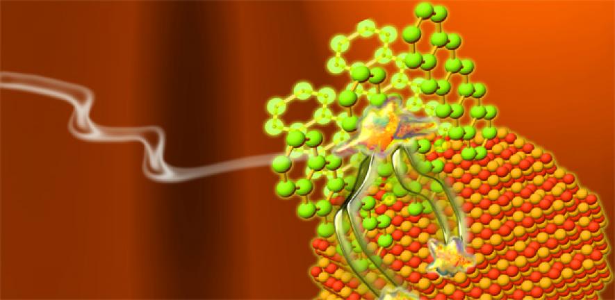 When light is absorbed in pentacene, the generated singlet excitons rapidly undergo fission into pairs of triplets that can be efficiently transfered onto inorganic nanocrystals.