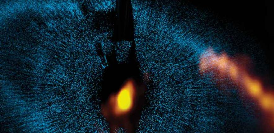 Dust ring around the star Fomalhaut taken by ALMA