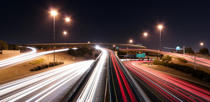 "Mini Stack" Interchange of Interstate 10, Loop 202, and State Route 51 at Night (2)