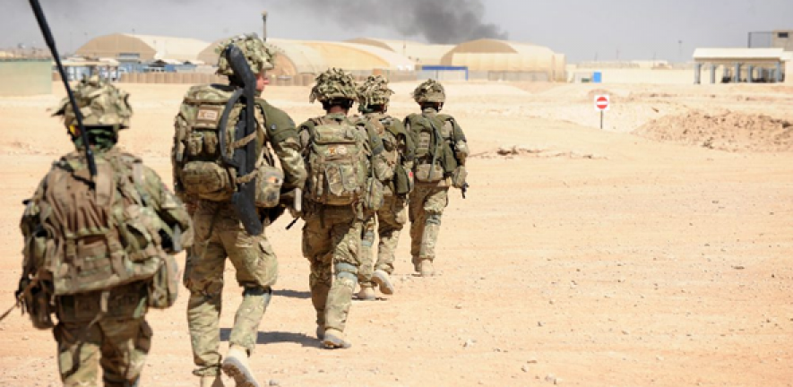 Soldiers Patrolling in Afghanistan