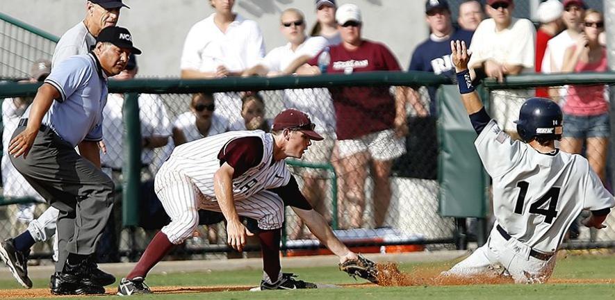 A home run in a baseball game