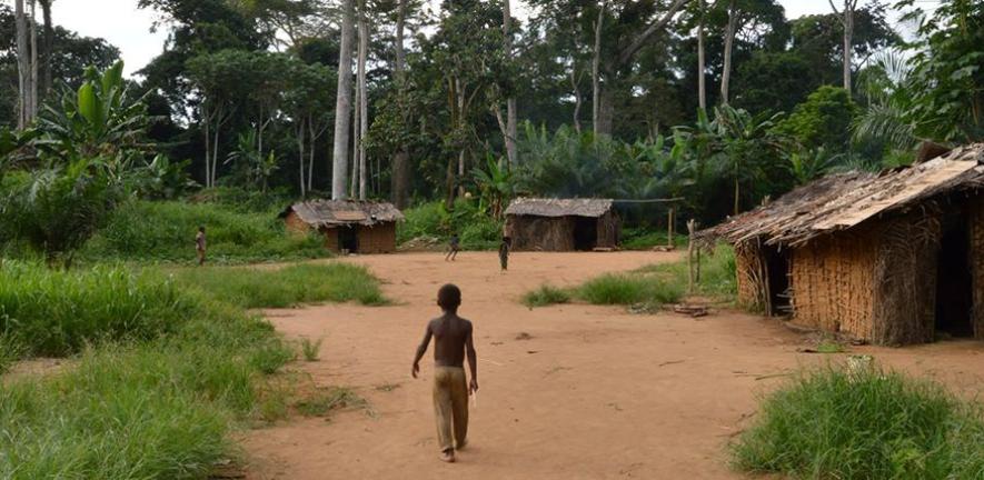 BaYaka camp in Congo. Image courtesy of Nikhil Chaudhary