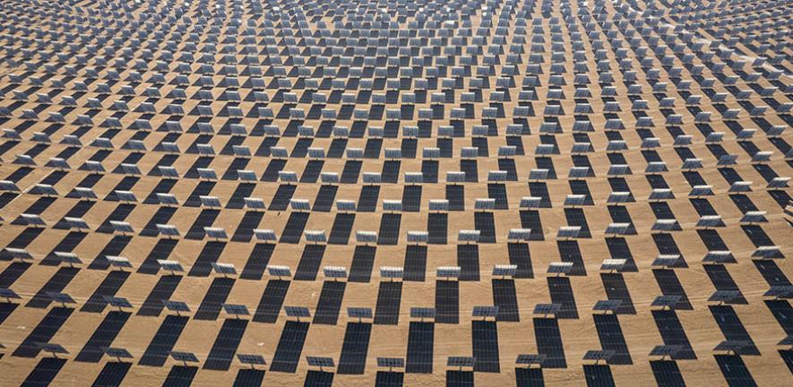 Solar panels in Dunhuang, Gansu, China