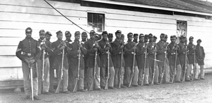 Co. E, 4th U.S. Colored Infantry, Ft. Lincoln, defences of Washington.” 