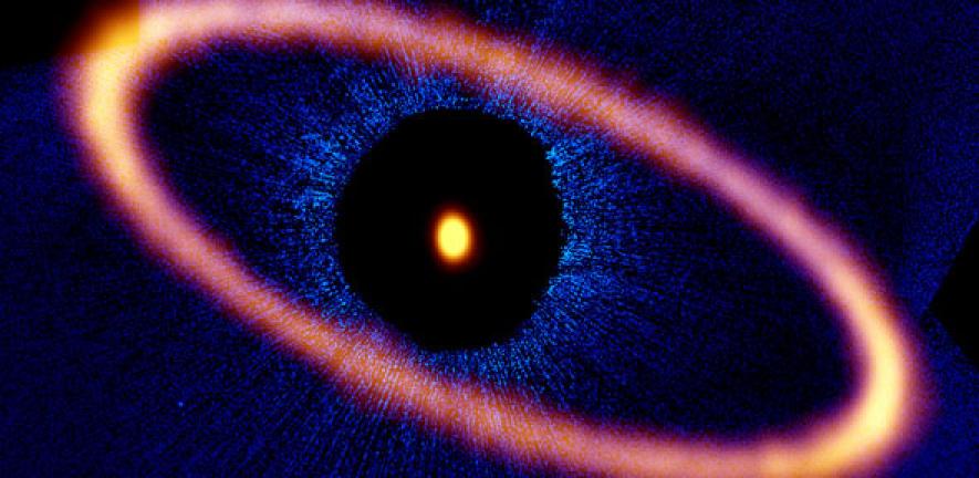 Icy Ring Around Young Planetary System Has Similar Chemical