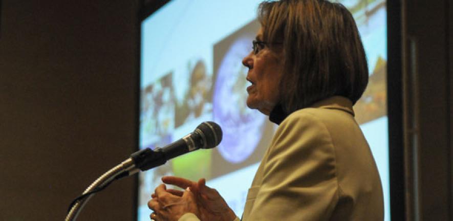Margaret Leinen at the 2012 AGU Fall Meeting