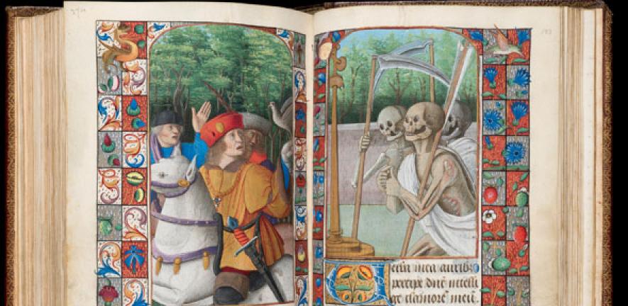 Book of Hours, Use of Rome, The Three Living and the Three Dead, Western France, c.1490-1510