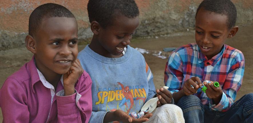 Young children in Ethiopia 