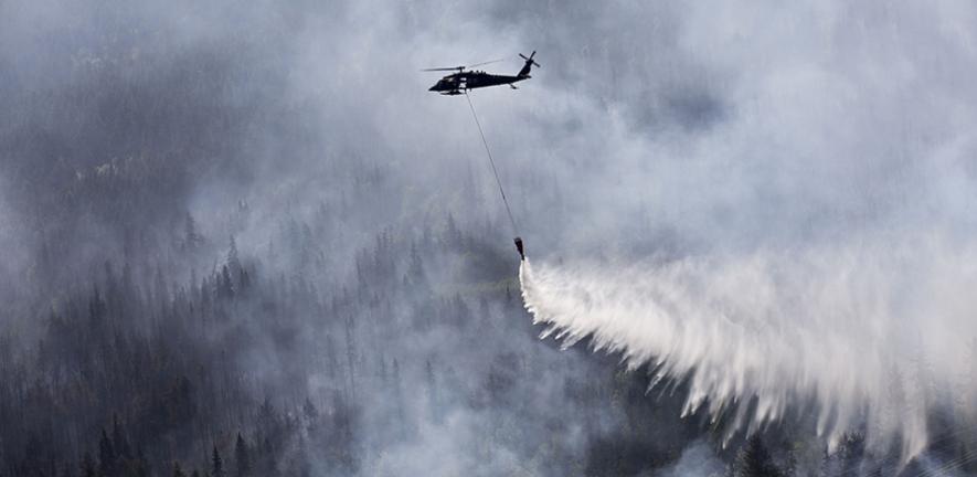 US National Guard working to extinguish wildfires in Alaska
