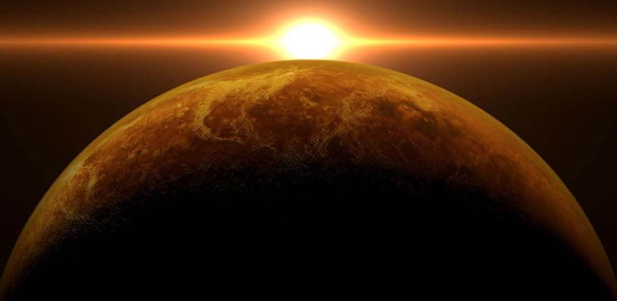 Sunrise over Venus