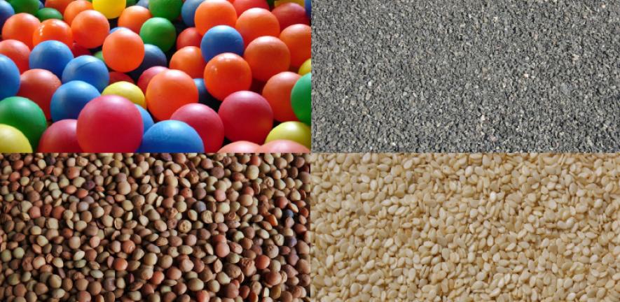A huge range of materials are classified as granular – including sand, gravel, snow, nuts, coal, rice, barley, coffee and cereals. Globally, they are the second-most processed type of material in industry, after water.